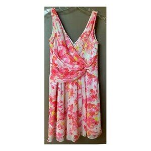 Ann Taylor Floral Chiffon Dress - SZ 10